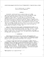 Spectrum Measurements of ElectromagneticNoise in Coal Mines
