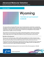 Advanced Molecular Detection National investment to advance genomic sequencing capacity Wyoming September 5 2023