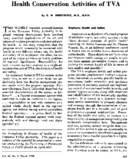 Health conservation activities of TVA