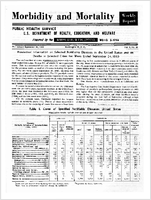 Morbidity and Mortality Weekly Report For release September 30 1960 Vol 9 No 38