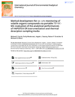 Method Development for OnSite Monitoring of Volatile Organic Compounds via Portable TDGCMS Evaluation of the Analytical Performances of HAPSITE ER Instrumentation and Thermal Desorption Sampling Media
