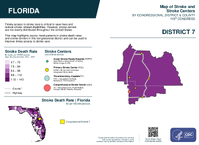 FL Congressional District 07 Stroke and Stroke Centers Map 119th Congress