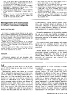 Management of tuberculosis in urban homeless indigents