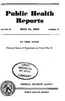 Public Health Reports  v 66 no 19  cover