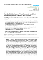 Checklist Model to Improve Work Practices in SmallScale Demolition Operations with Silica Dust Exposures