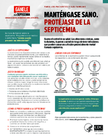 Para Los Pacientes Y Sus Familias Mantngase Sano Protjase de la Septicemia