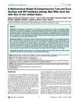 A Mathematical Model of Comprehensive TestandTreat Services and HIV Incidence among Men Who Have Sex with Men in the United States