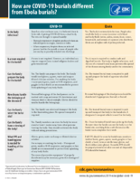 How Are COVID19 Burials Different from Ebola Burials 202007