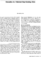 Evaluation of a televised stopsmoking clinic