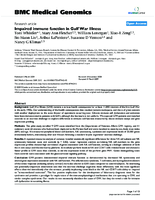 Impaired immune function in Gulf War Illness