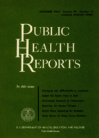 Public Health Reports  v 79  no 12  cover