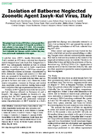Isolation of Batborne Neglected Zoonotic Agent IssykKul Virus Italy