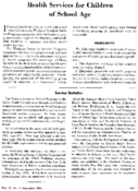 Health services for children of school age