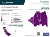 CA Congressional District 09 Stroke and Stroke Centers Map 119th Congress