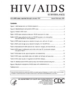 HIVAIDS Surveillance US AIDS cases reported through January 1991