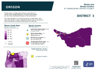 OR Congressional District 03 Stroke and Stroke Centers Map 118th Congress