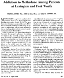 Addiction To Methadone Among Patients At Lexington And Fort Worth