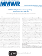 COVID19 Mitigation Behaviors by Age Group  United States AprilJune 2020