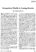 Occupational health in coming decades