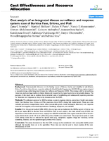 Cost analysis of an integrated disease surveillance and response system case of Burkina Faso Eritrea and Mali