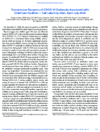 Transmission Dynamics of COVID19 Outbreaks Associated with Child Care Facilities  Salt Lake City Utah AprilJuly 2020