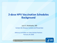 2dose HPV vaccination schedule background