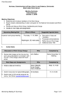 National Conversation on Public Health and Chemical Exposures Monitoring Work Group Meeting Summary Teleconference October 5 2009 Final Document