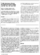 Public Awareness Survey The Maryland Poison Center And Mr Yuk 1981 And 1975