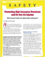 Safety Preventing High Insurance Premiums and OntheJob Injuries What Are Poor Health and Safety Habits Costing You