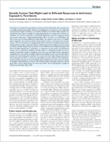Genetic Factors That Might Lead to Different Responses in Individuals Exposed to Perchlorate
