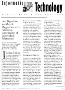 An algorithm to match registries with minimal disclosure of individual identities