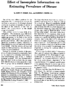 Effect of incomplete information on estimating prevalence of disease