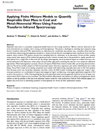 Applying Finite Mixture Models to Quantify Respirable Dust Mass in Coal and MetalNonmetal Mines Using Fourier Transform Infrared Spectroscopy