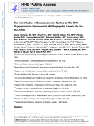 The Contribution of Socioeconomic Factors to HIV RNA Suppression in Persons with HIV Engaged in Care in the NAACCORD