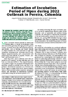 Estimation of Incubation Period of Mpox during 2022 Outbreak in Pereira Colombia