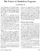 The future of alcoholism programs