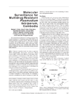 Molecular Surveillance for MultidrugResistant Plasmodium falciparum Cambodia