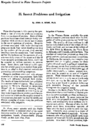 II Insect problems and irrigation