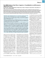 The 2006 California Heat Wave Impacts on Hospitalizations and Emergency Department Visits