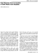 Heat recovery from incineration of solid waste from hospitals