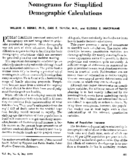 Nomograms for simplified demographic calculations