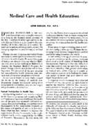 Medical Care And Health Education
