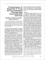 Transmission of Hepatitis C Virus during Computed Tomography Scanning with Contrast
