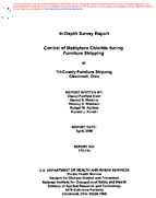 Indepth survey report control of methylene chloride during furniture stripping at TriCounty Furniture Stripping Cincinnati Ohio