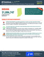 CDCs Investments to Combat Antibiotic Resistance Threats Nationwide Indiana Fiscal Year 2017