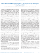 COVID19 Outbreak Among Farmworkers  Okanogan County Washington MayAugust 2020