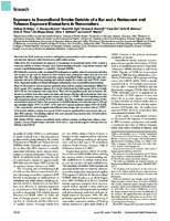 Exposure to Secondhand Smoke Outside of a Bar and a Restaurant and Tobacco Exposure Biomarkers in Nonsmokers