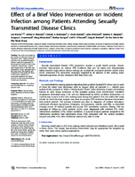 Effect of a Brief Video Intervention on Incident Infection among Patients Attending Sexually Transmitted Disease Clinics