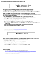 Conditional Release Card For travelers without symptoms potentially exposed to patients with Ebola