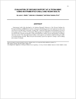 Evaluation of Ground Support at a Trona Mine Using Instrumented Cable and Rebar Bolts